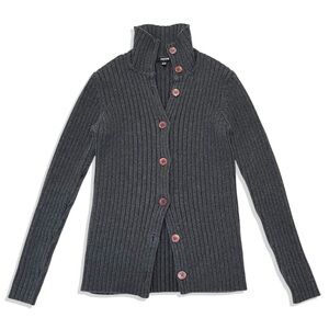 Vintage JACOB Ribbed Knit Button Front Sweater